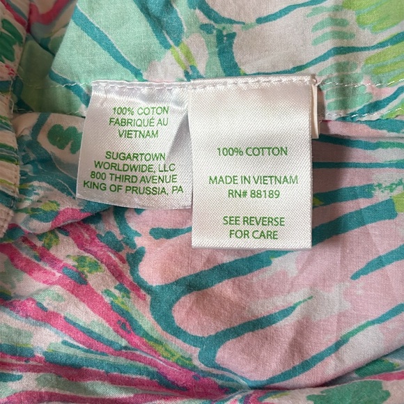 Lilly Pulitzer Pajama Pants Loose-Fit Cotton ‘Oh Shello’ Women’s XL Vacation - Picture 7 of 8